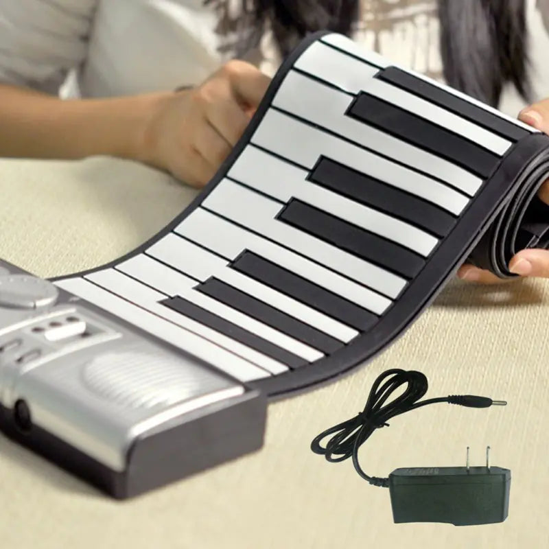 61-Key Silicone Foldable Electronic Piano