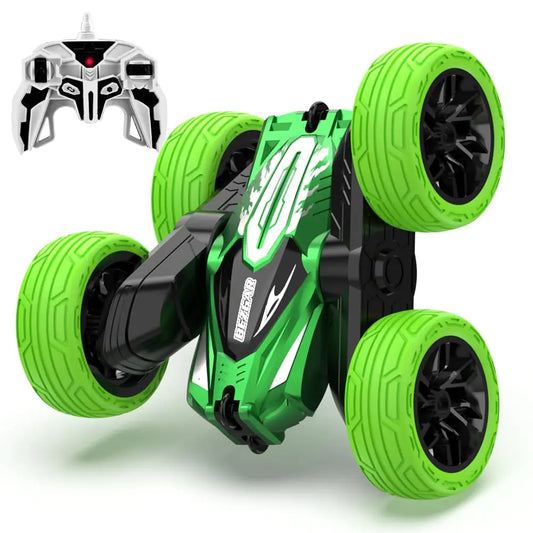 BEZGAR Remote Control Car - Upgraded Dual-Motor RC Cars for Kids with USB Direct Charging Port 2.4GHz All Terrain Double-Sided Driving 360° Flips Rotating Stunt Car Boy Toys Christmas Birthday Gifts